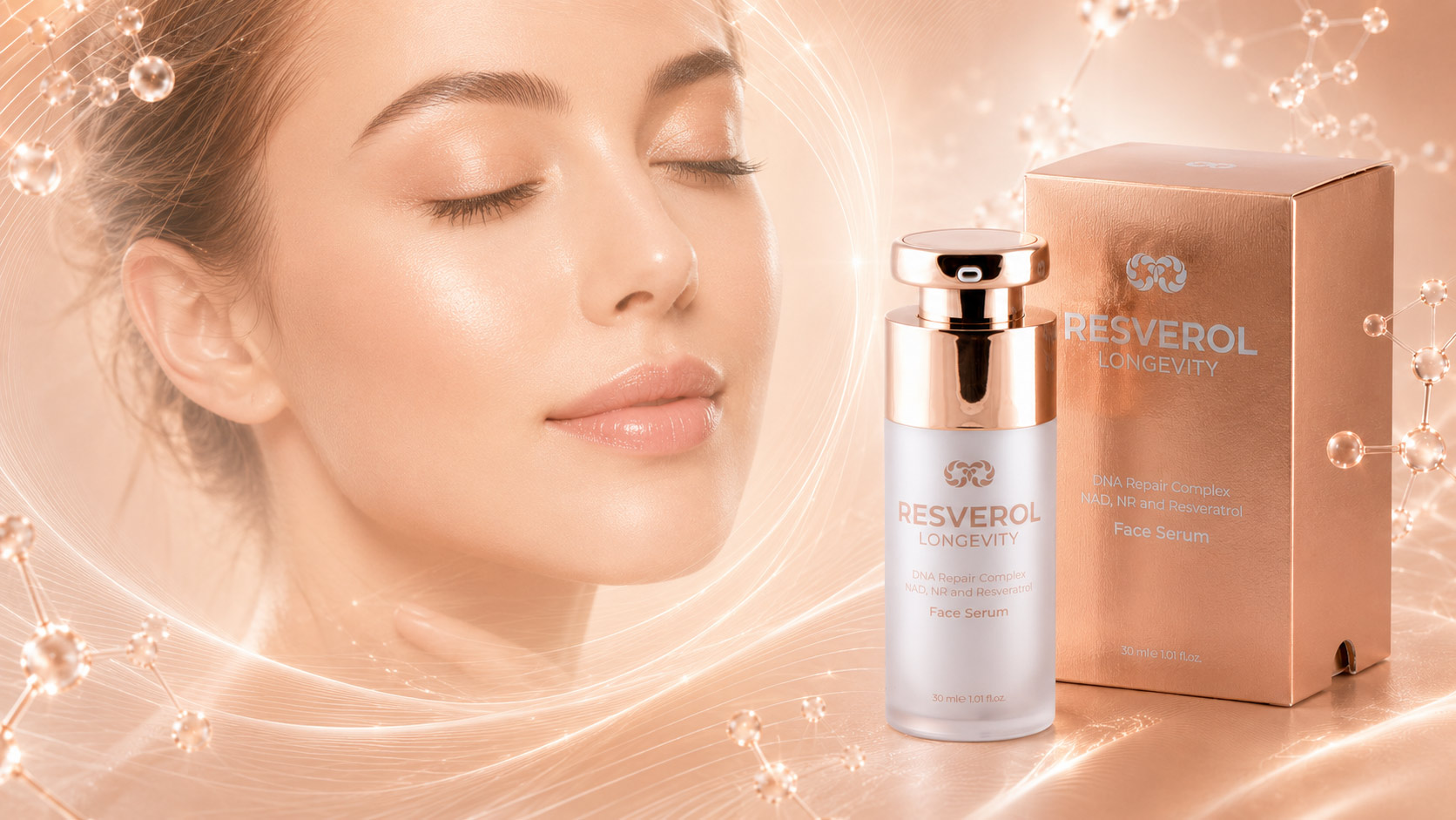 Armin resverol longevity face serum b3