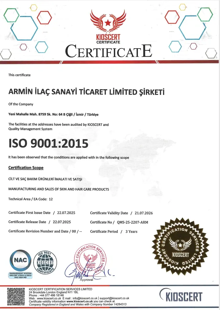 ISO 9001:2015 Kalite Yonetim Sistemi