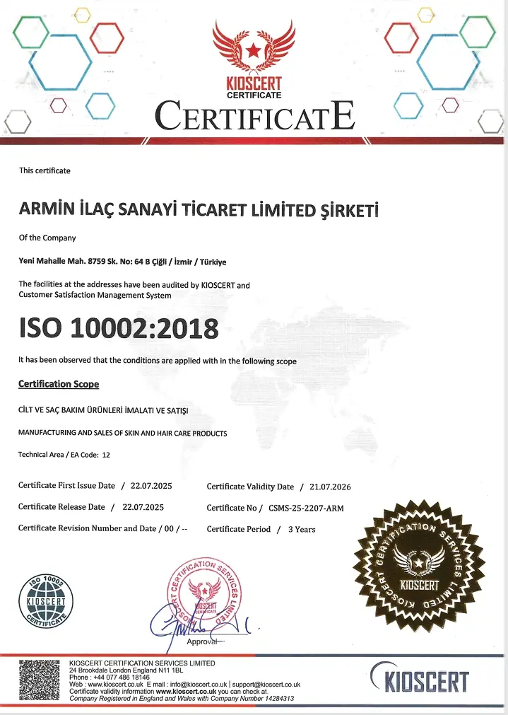 ISO 10002:2018 Musteri Memnuniyeti